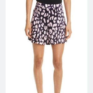 Milly Lyra Jungle Leopard Crepe Shorts